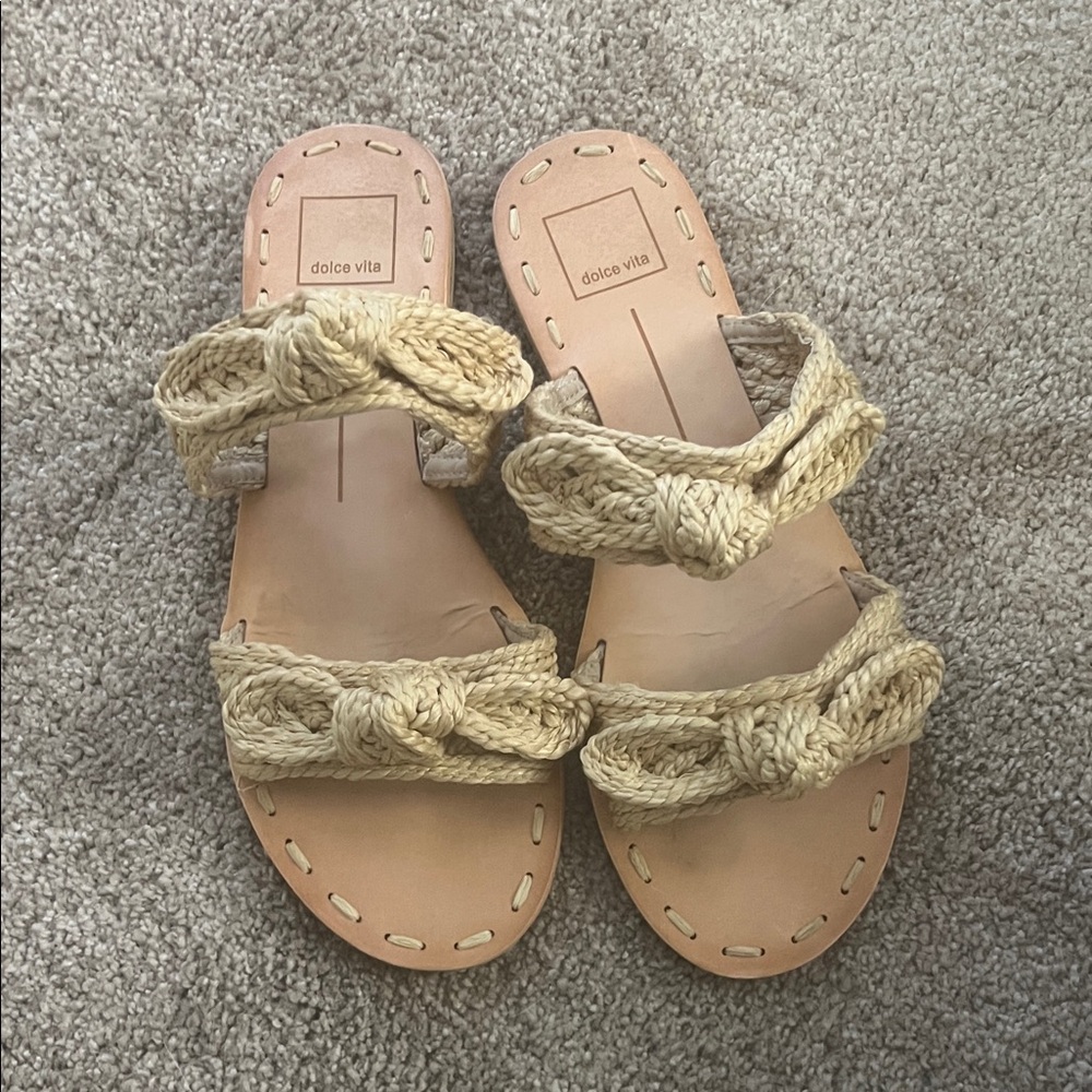 Dolce Vita Women's Cream Braided Sandals